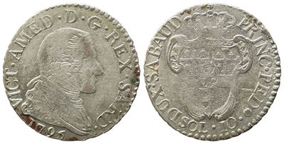 Regno di Sardegna, Vittorio Amedeo III, 10 Soldi del 1795
