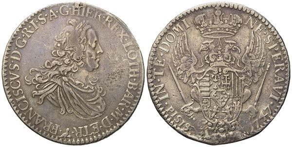 Firenze. Granducato di Toscana. Francesco II (III) di Lorena (1737-1765). Francescone da  10 paoli 1747. Ag (g 26,98; mm 39,9).  - Auction Modern Coins - Bertolami Fine Art - Casa d'Aste