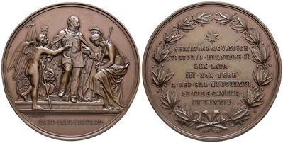 Regno D'italia. Vittorio Emanuele II (1861-1878), Medaglia 1874; Æ (g 178,22; MM 75,8). Opus: Mos...