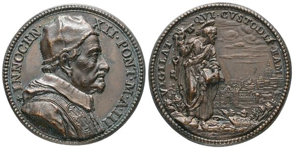STATO PONTIFICIO. ROMA. Innocenzo XII (1691-1700). Medaglia 1694 (riconio successivo). Ae; 19,80gr; 32,9mm