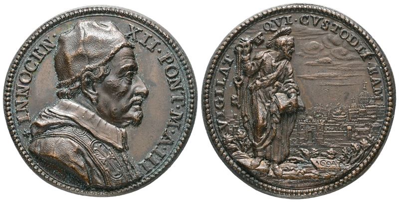 Stato Pontificio. Roma. Innocenzo XII (1691-1700). Medaglia 1694 (riconio Successivo). Ae; 19,80g...