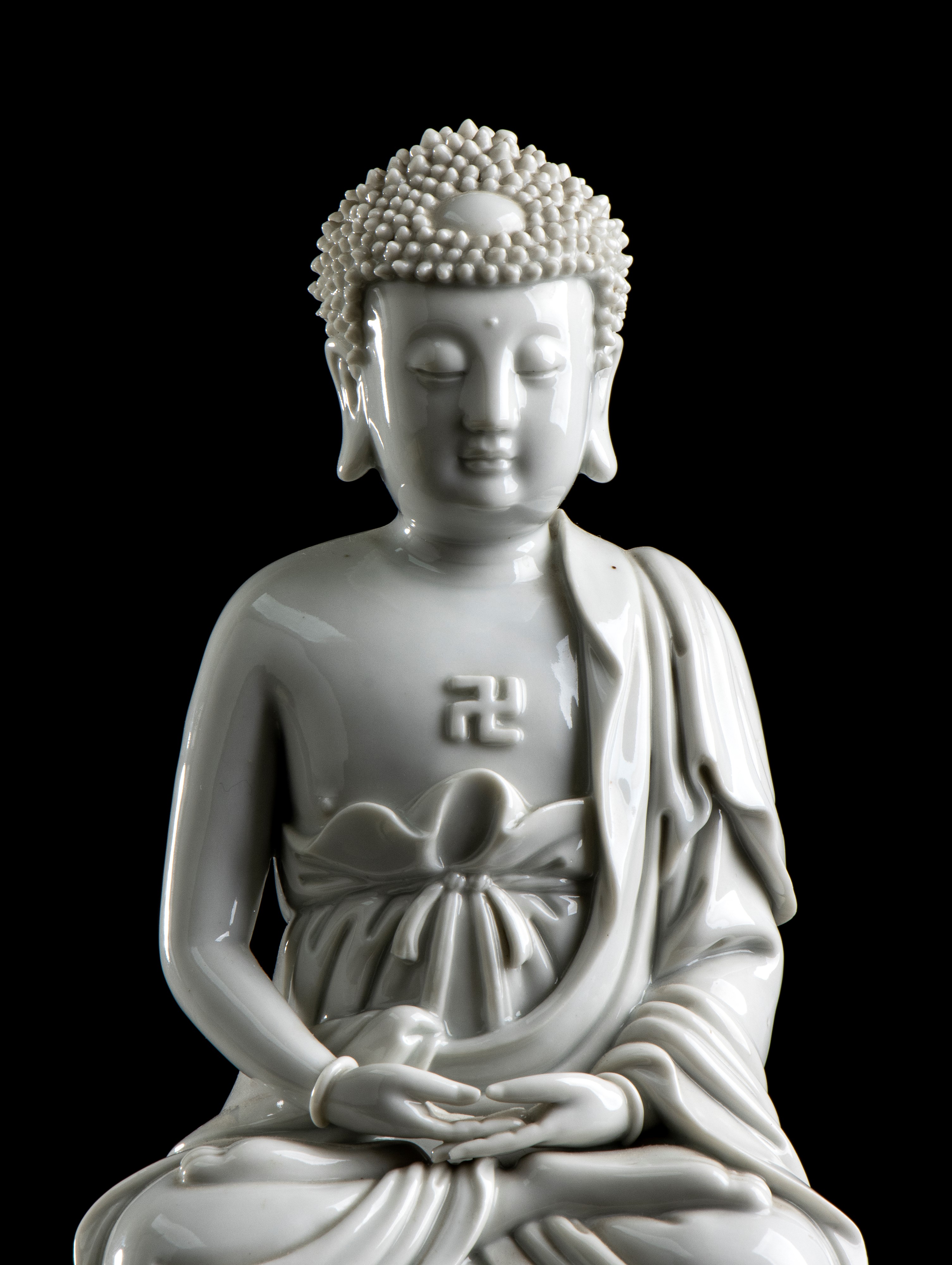 BUDDHA IN PORCELLANA 'BLANC DE CHINE'