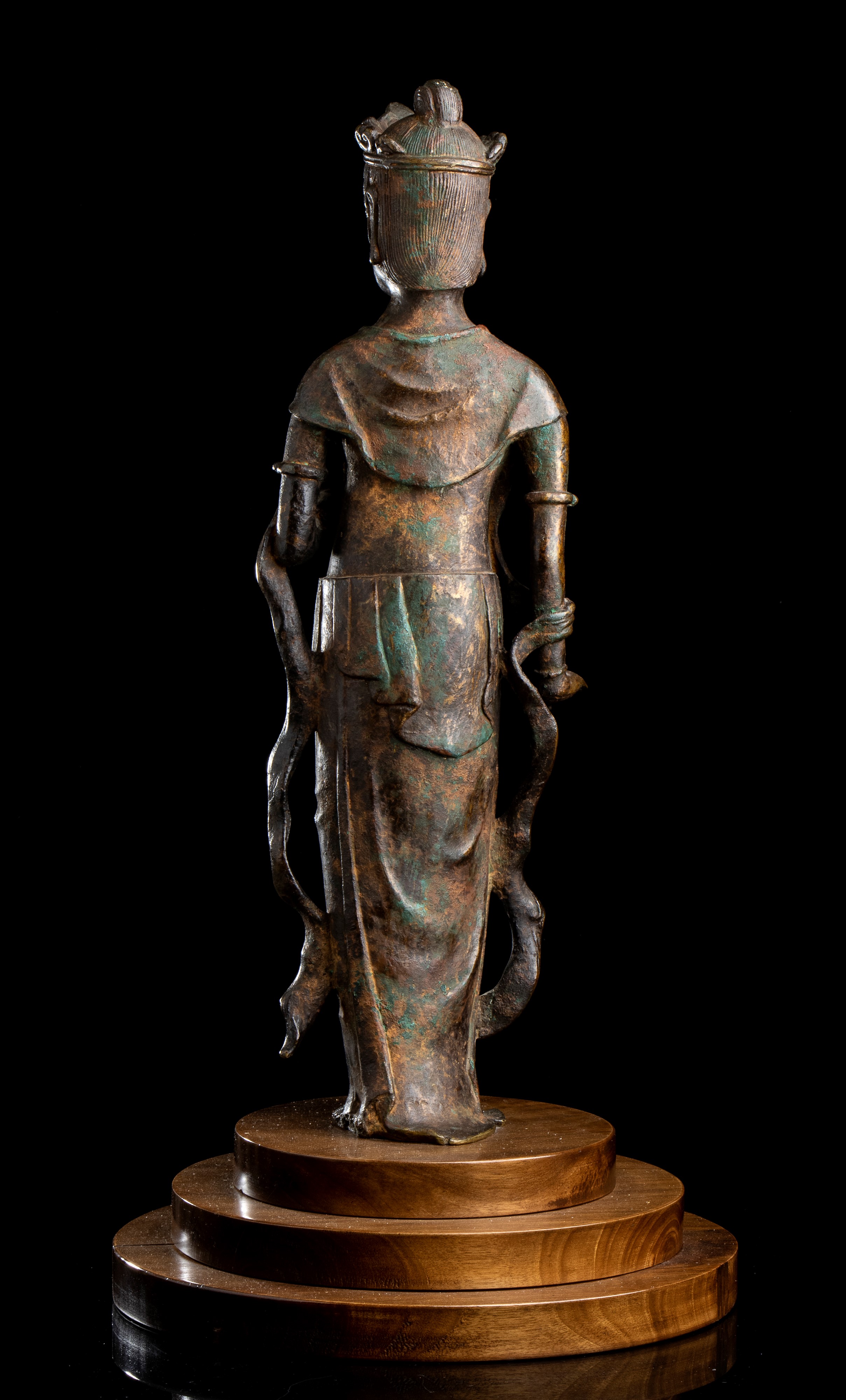 Scultura in Bronzo con Bodhisattva Stante