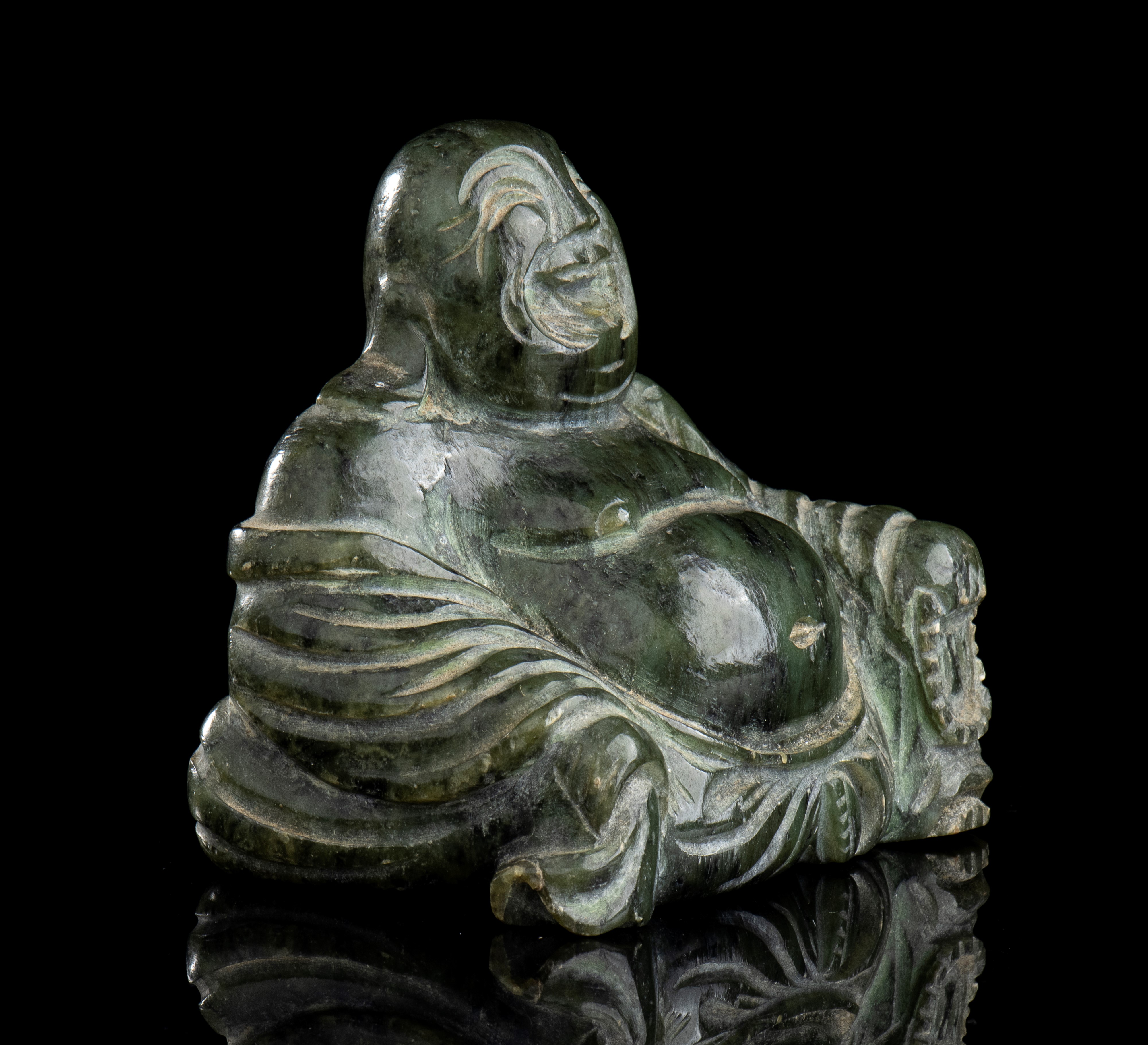 Budai in Pietra Dura Verde