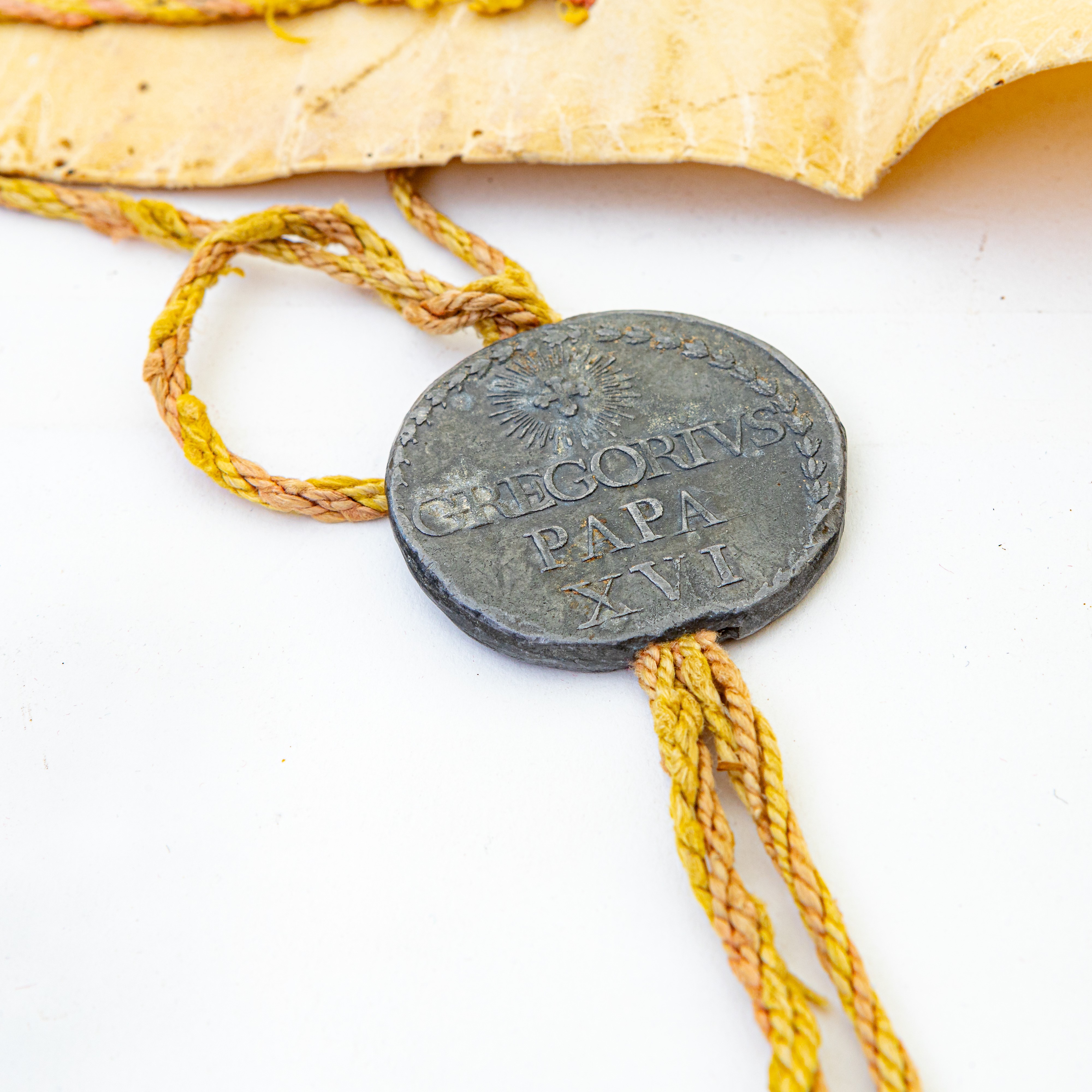 Pergamena con Bollo Papale di Gregorio XVI