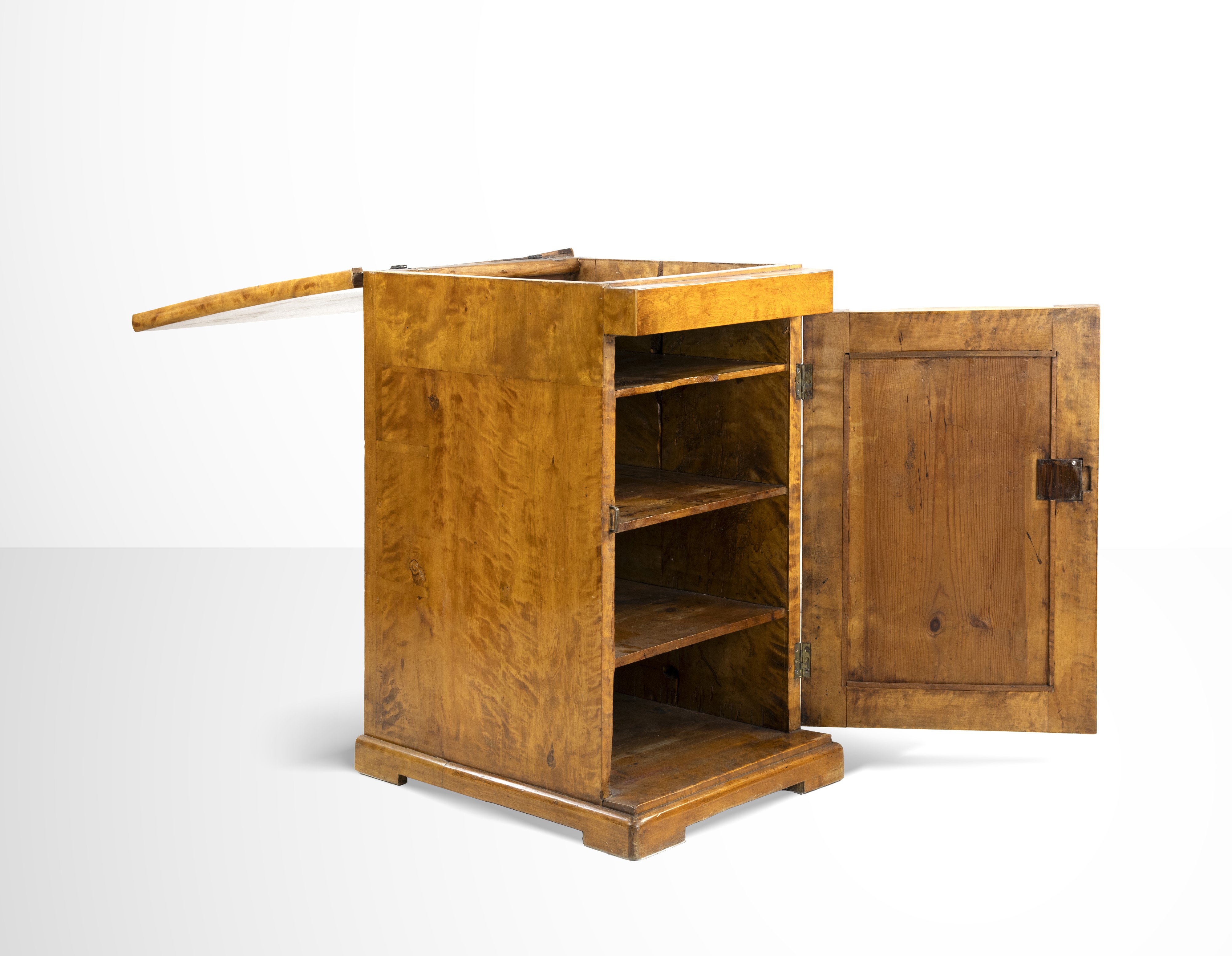 Coppia di tavolini da notte in noce in stile Impero francese