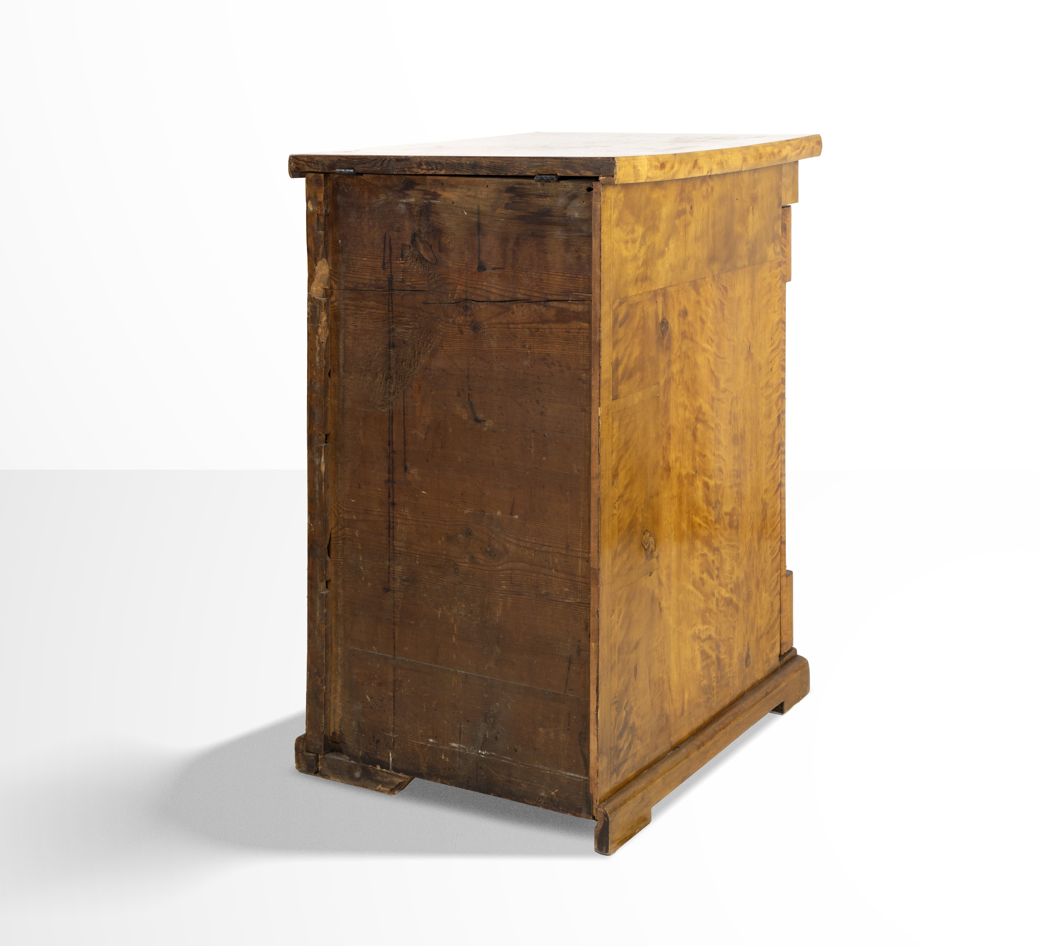 Coppia di tavolini da notte in noce in stile Impero francese