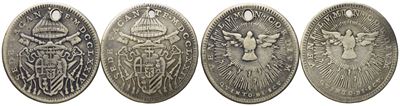 Stato Pontificio. Roma. Sede Vacante 1774. Lotto di N. 2 da Doppio Giulio, Quinto di Scudo 1774. ...