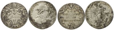Stato Pontificio. Roma. Lotto Composto da N. 2 Esemplari. Clemente XI (1700 - 1721). Giulio Anno ...