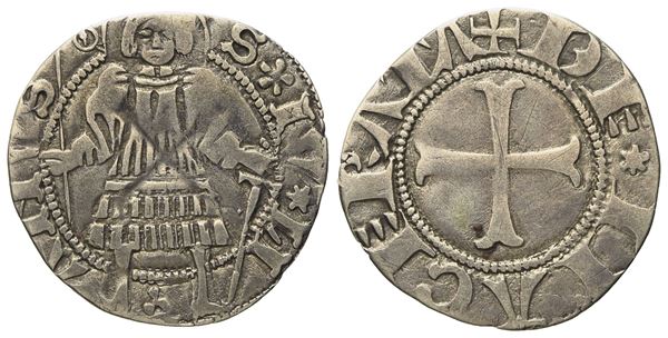 MACERATA. Autonomia (1392 - 1447). Grosso "San Giuliano". Ag (0,79 g; 19,01 mm).  - Asta Monete e medaglie medievali e moderne italiane ed estere - Bertolami Fine Art - Casa d'Aste