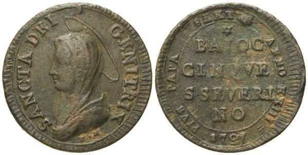 STATO PONTIFICIO. San Severino. Pio VI (1775 - 1799). 5 baiocchi 1797.  Cu (13,50 g; 32,03 mm).  - Auction Modern Coins - Bertolami Fine Art - Casa d'Aste