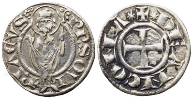 Ancona. Repubblica (XIII Secolo). Grosso Agontano. Ag (2,35 G; 21,22 MM)