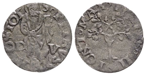 STATO PONTIFICIO. VITERBO. Giulio II (1503-1513). Quattrino. Mi (0,42 g; 15,80 mm). Raro. BB. Conservazione insolita 