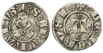 Perugia. Autonomia (1290-1506). Bolognino (1374-1376). Cni 22; Ag; 1,16gr; 18,22mm