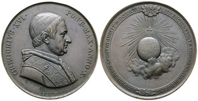 Stato Pontificio. Gregorio XVI (1831-1846). Medaglia, Anno X. Boccia 124; Patr. 65; Martini 1242....