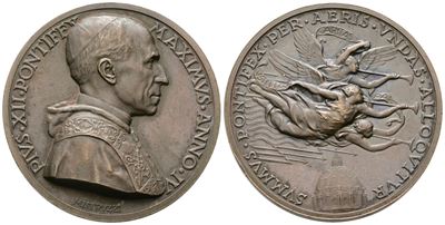 Pio XII, Medaglia annuale A. IV, Opus Mistruzzi, 1939-1958
