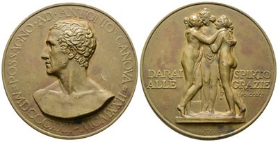 Antonio Canova, Medaglia del Centenario della morte 1922