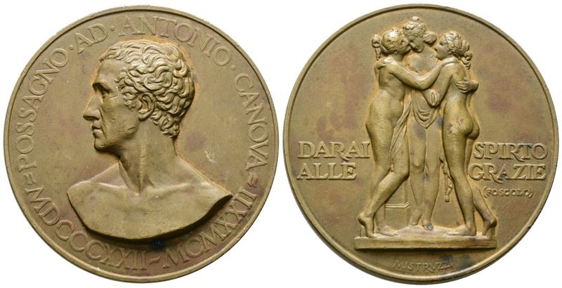 Antonio Canova, Medaglia del Centenario della morte 1922