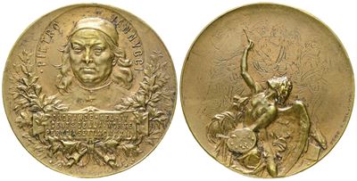 Pietro Vannucci 'Perugino', Medaglia commemorativa per il IV centenario della morte, 1923