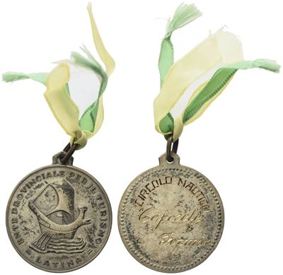 Formia. Medaglia Circolo Nautico Ente Turismo Latina - Caposele Formia Anni '50. Cu ( 10,74 G; 30...