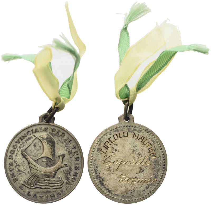 Formia. Medaglia Circolo Nautico Ente Turismo Latina - Caposele Formia Anni '50. Cu ( 10,74 G; 30...