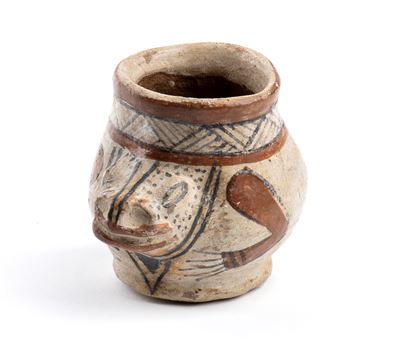 Piccolo Vaso in Ceramica Dipinta