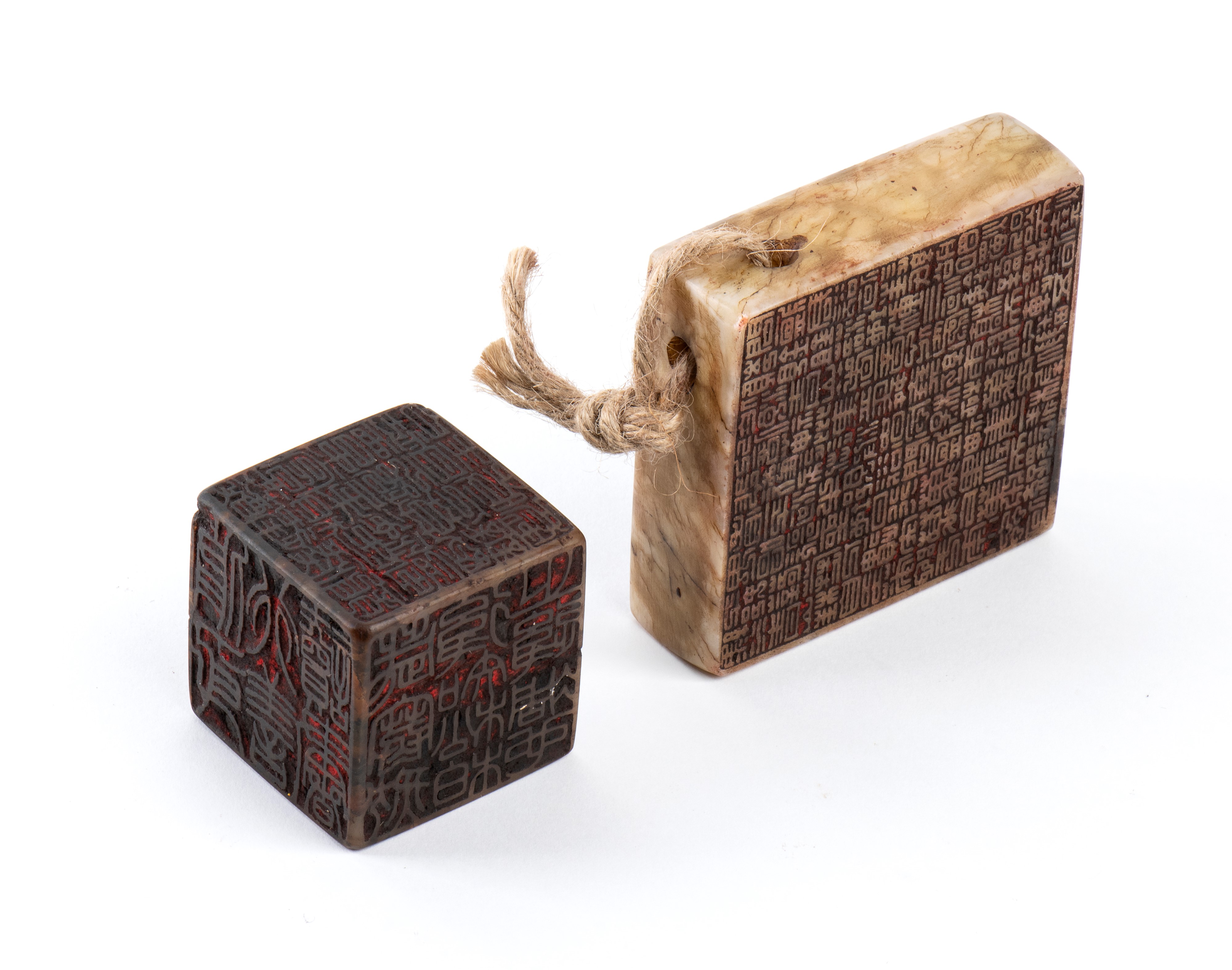 DUE SIGILLI IN PIETRA SAPONARIA