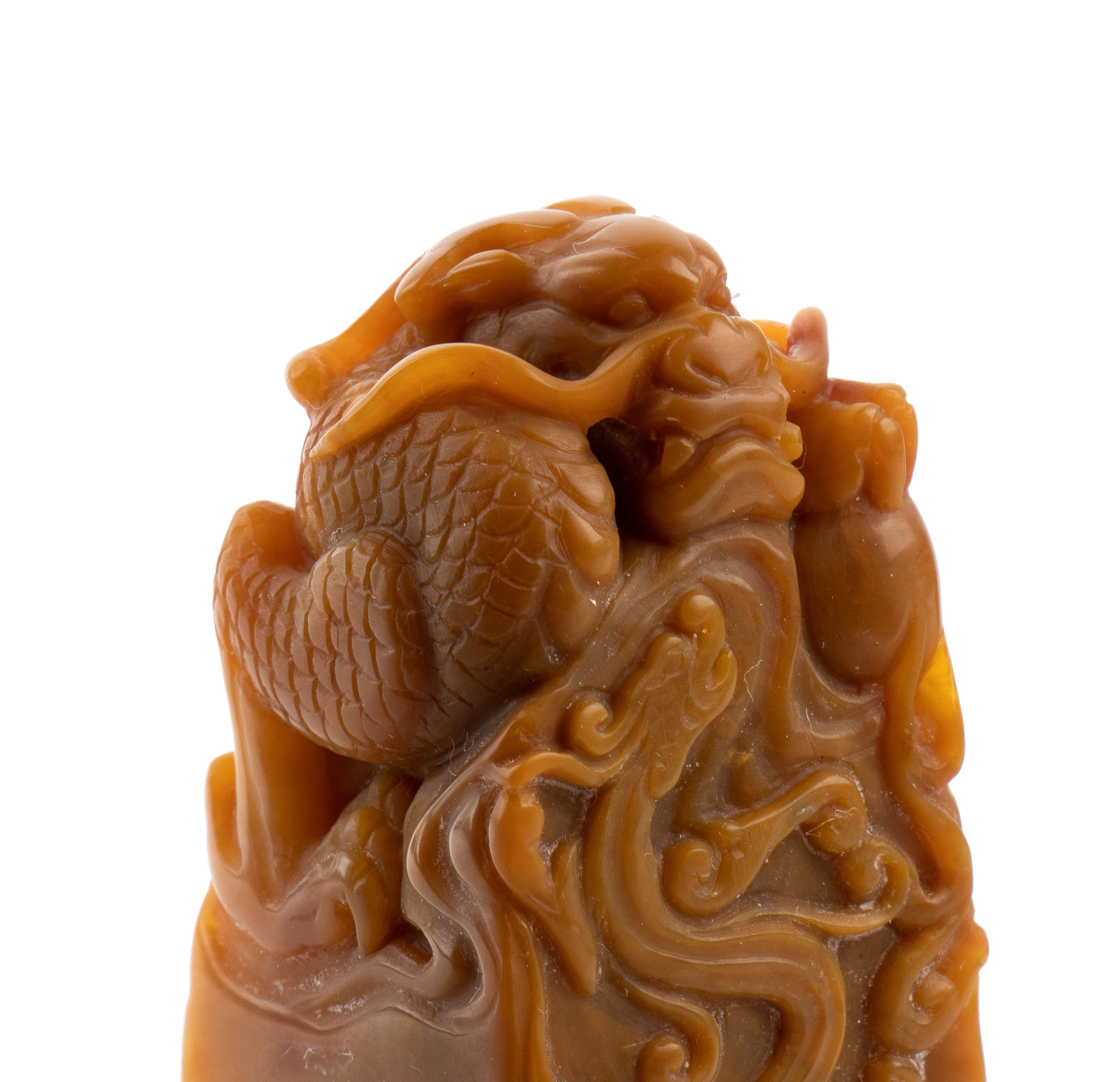 DUE SIGILLI IN PIETRA CON FINALE A DRAGO