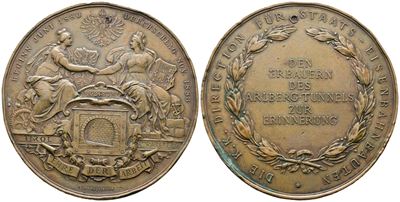 Francesco Giuseppe, Medaglia 1883 per il completamento dei lavori della galleria