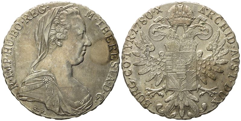 AUSTRIA. Maria Teresa d'Asburgo. Tallero di convenzione, Roma 1935. Gig. 2; Ag; 28,06gr; 40,10mm