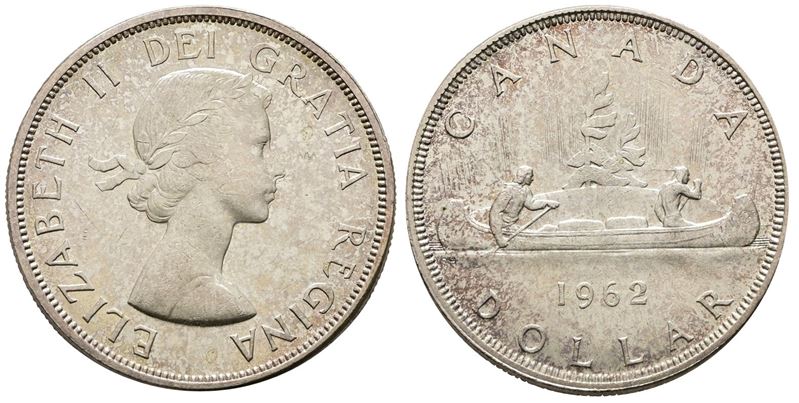 Canada. Elisabetta II (1952-2022). Dollaro 1962. Ag (23,39 G; 36,14 MM)