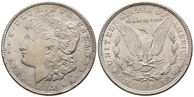 Usa. Dollaro "morgan" 1921. Ag (26,79 G; 38,02 MM) Km 110