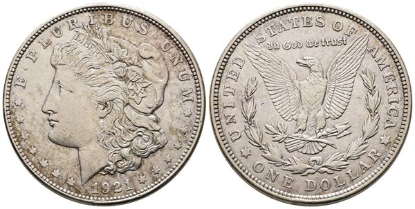 USA. Dollaro "Morgan" 1921. Ag (26,73 g; 38,09 mm) KM 110