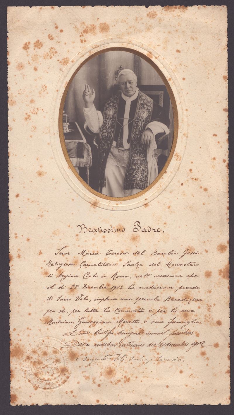 Pio X Benedicente, Ca. 1910