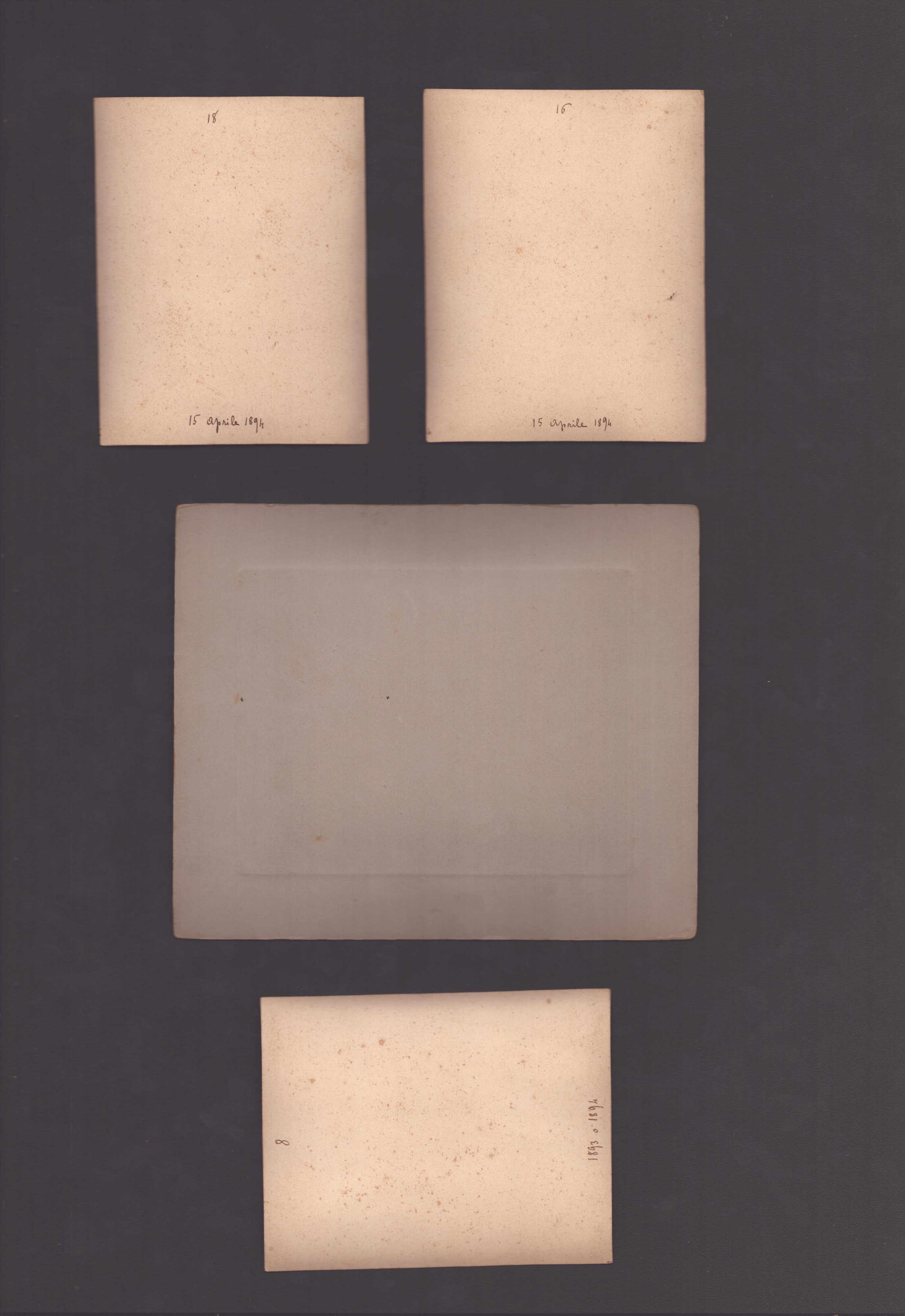 Lotto di 8 Stampe Cartonate 1890-1910 Circa