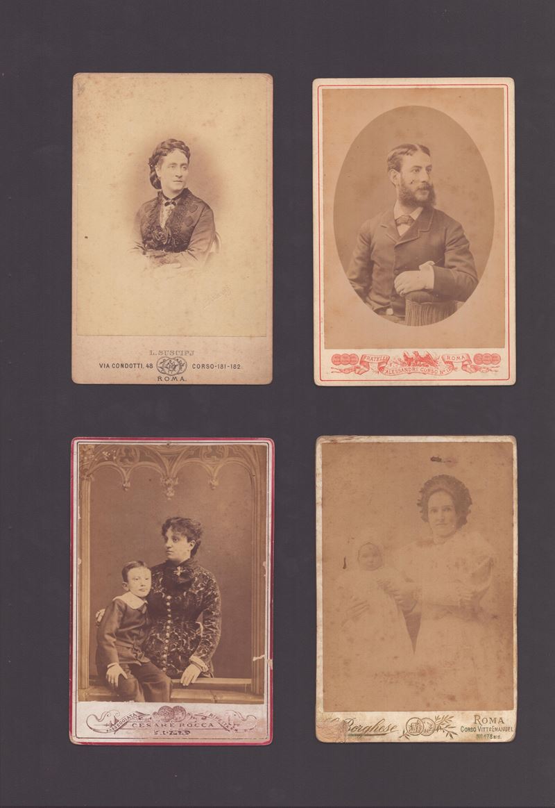 Lotto di 19 Ritratti di Fotografi Romani