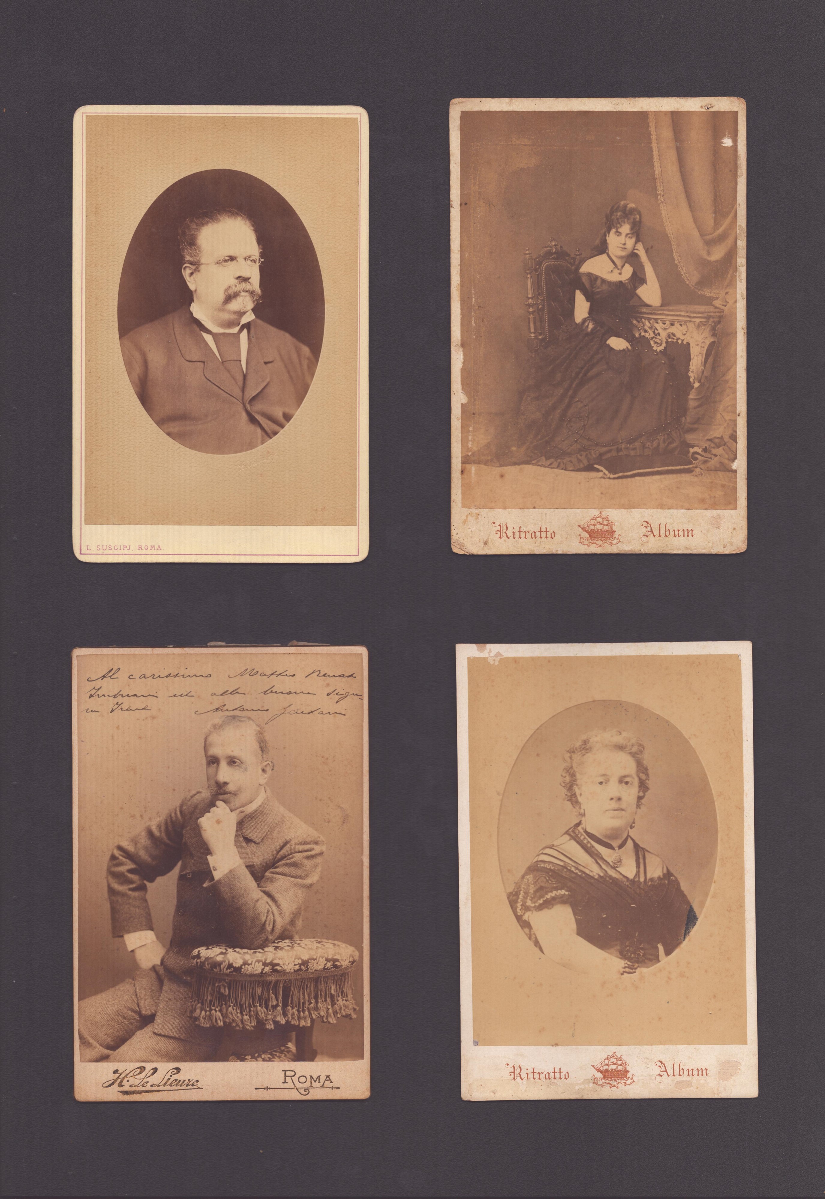 Lotto di 19 Ritratti di Fotografi Romani