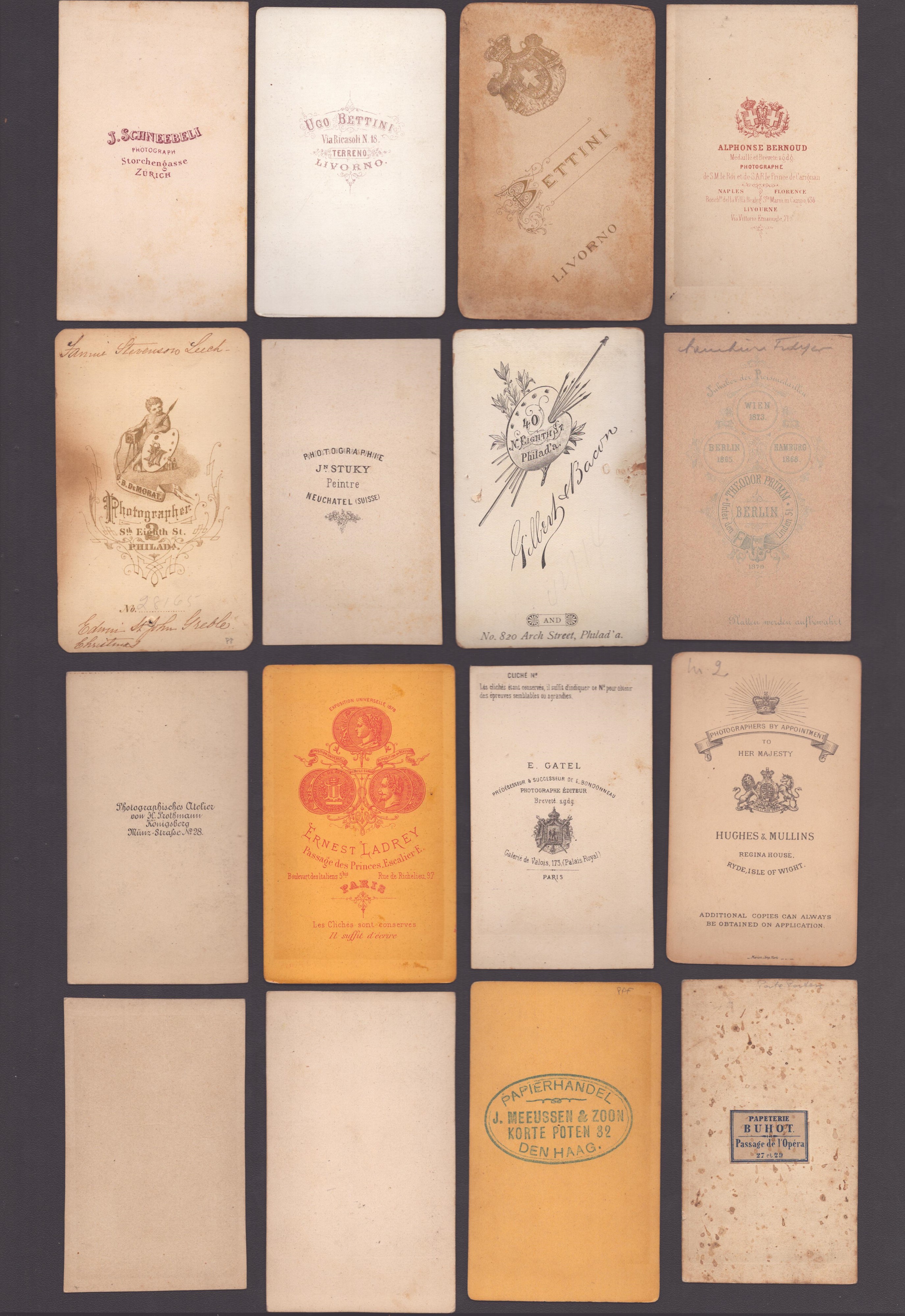 Raccolta di 48 CDV di Fotografi Misti