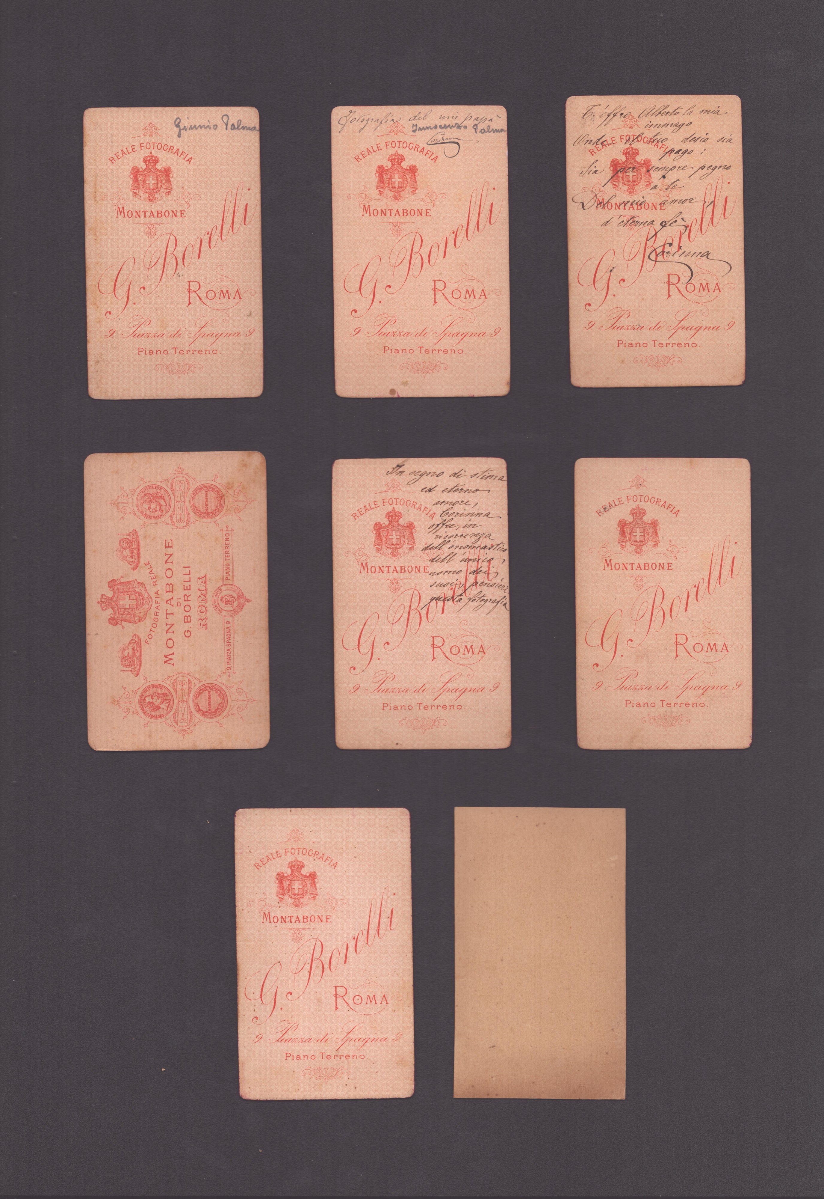 Raccolta di 36 CDV di Fotografi Romani