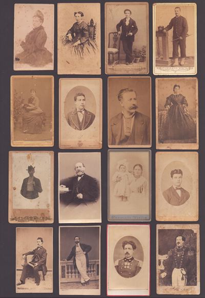 Raccolta di 60 CDV di Fotografi Romani