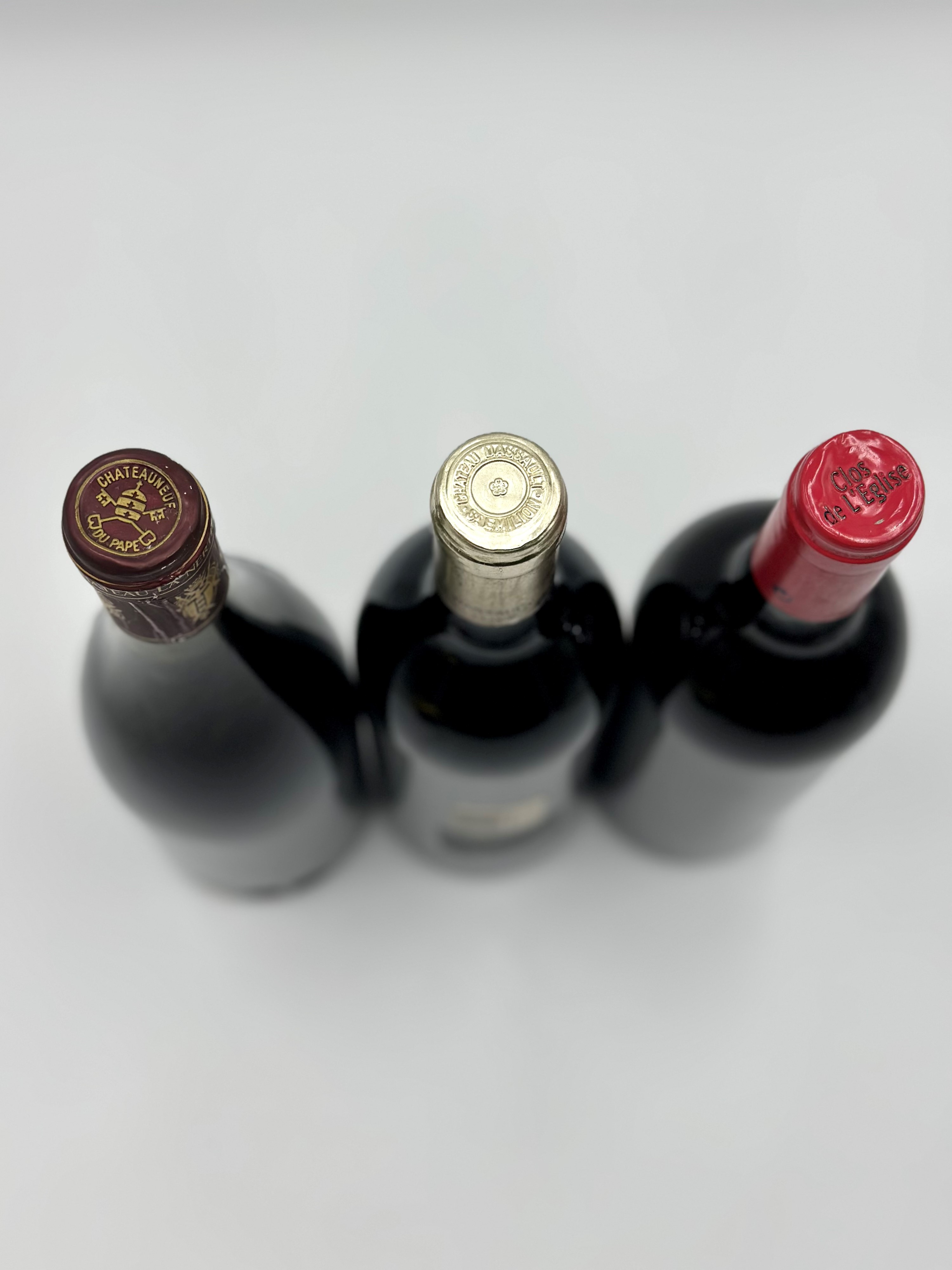 Château la Nerthe - Château Assault - Clos De L'eglise, 1990-1985-1998