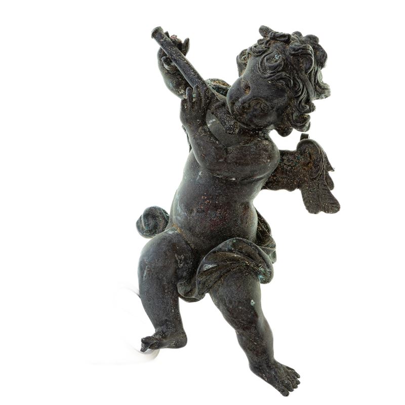 Putto in Bronzo, Scultura a Tutto Tondo