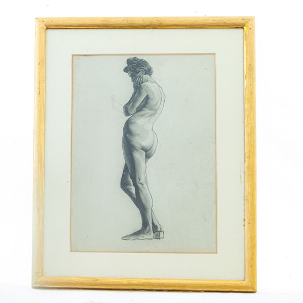 Academy study, female nude