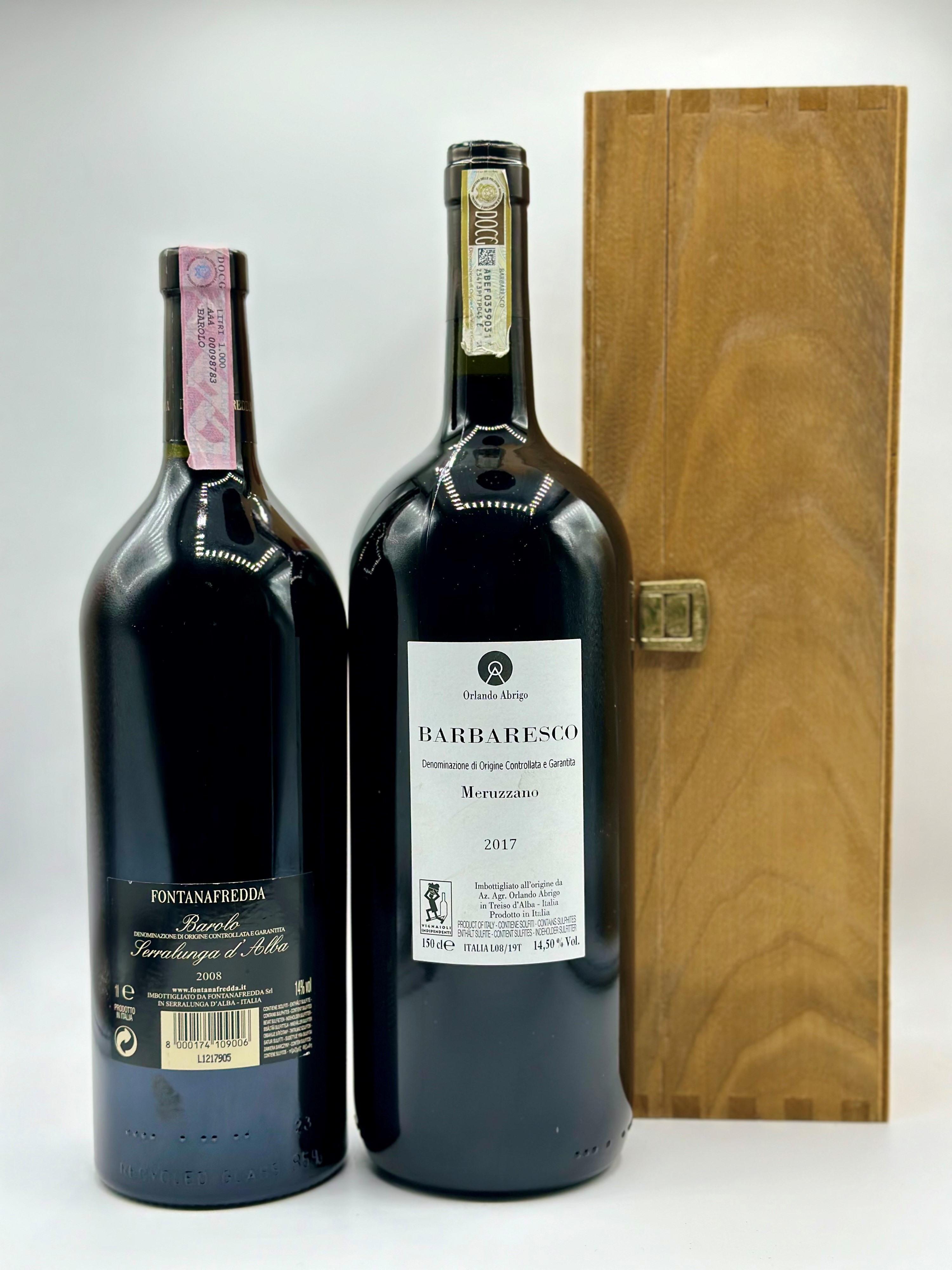 Fontanafredda, Barolo - Orlando Abrigo, Barbaresco Meruzzano, 2008-2017