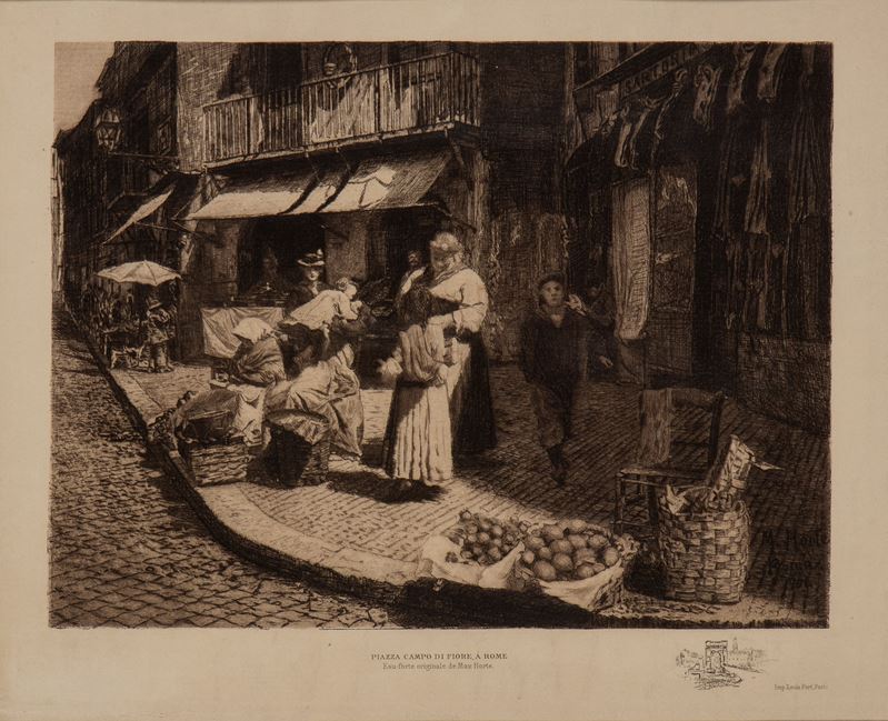 Max Horte - Piazza Campo De' Fiori a Roma