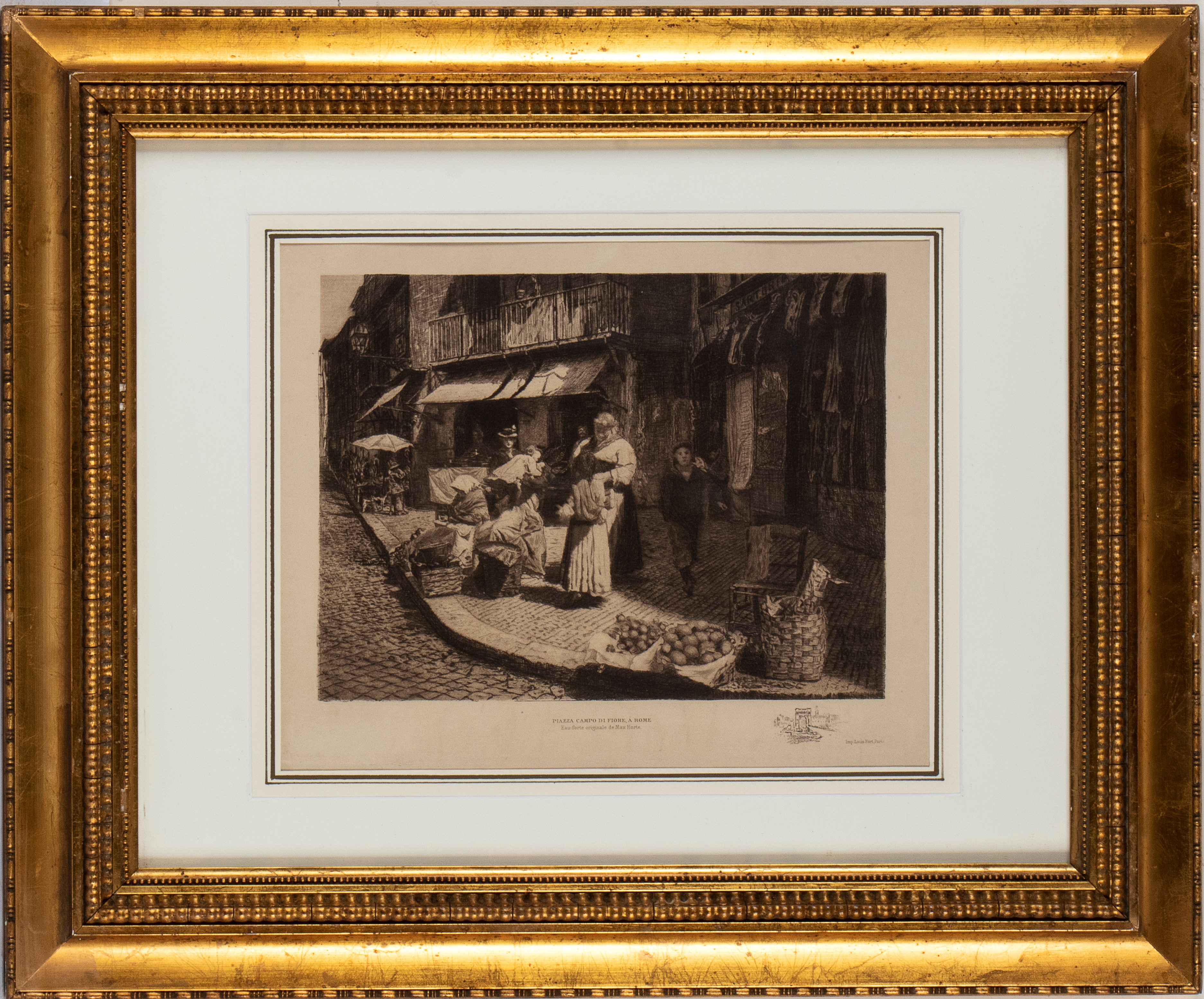 Max Horte - Piazza Campo De' Fiori a Roma