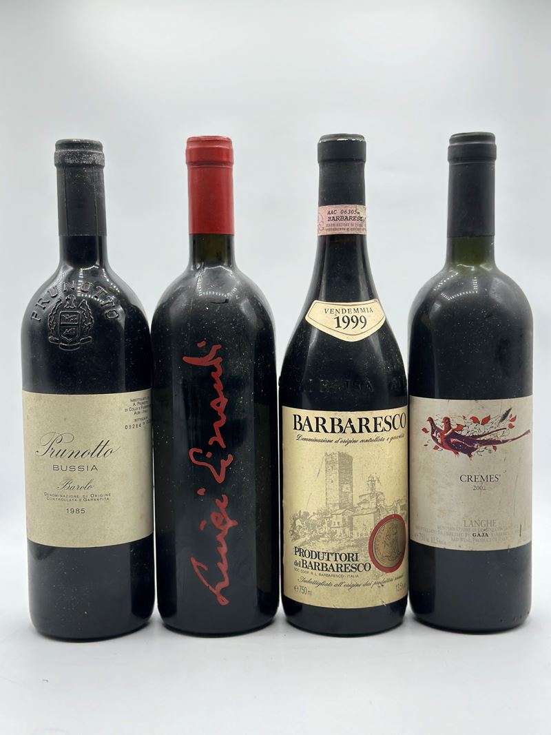 Selezione Piemonte, Prunotto - Einaudi - Prod. Barbaresco - Gaja, 1985-1999-2002