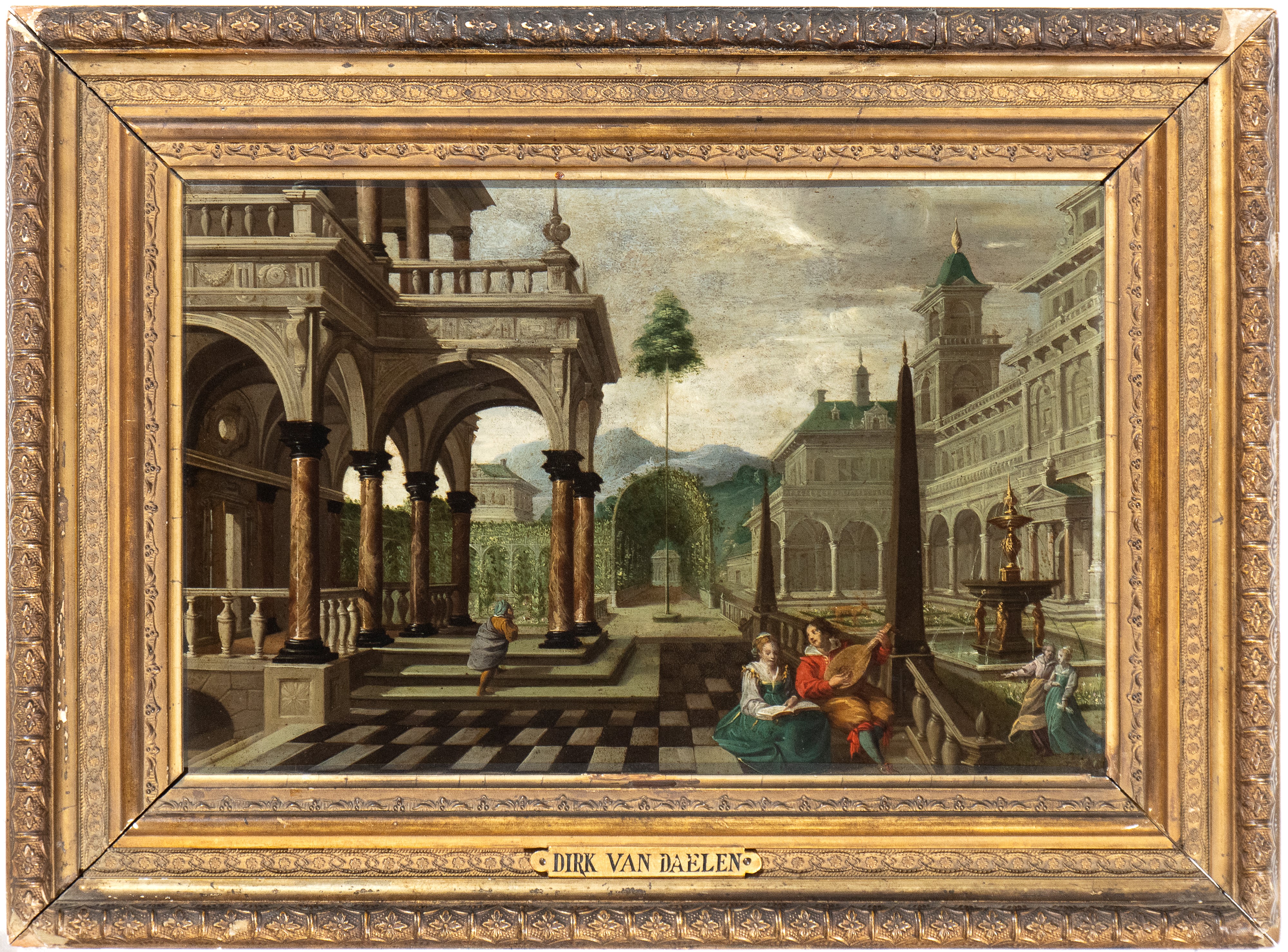 Dirck Van Delen - Concerto nel Giardino di una Villa