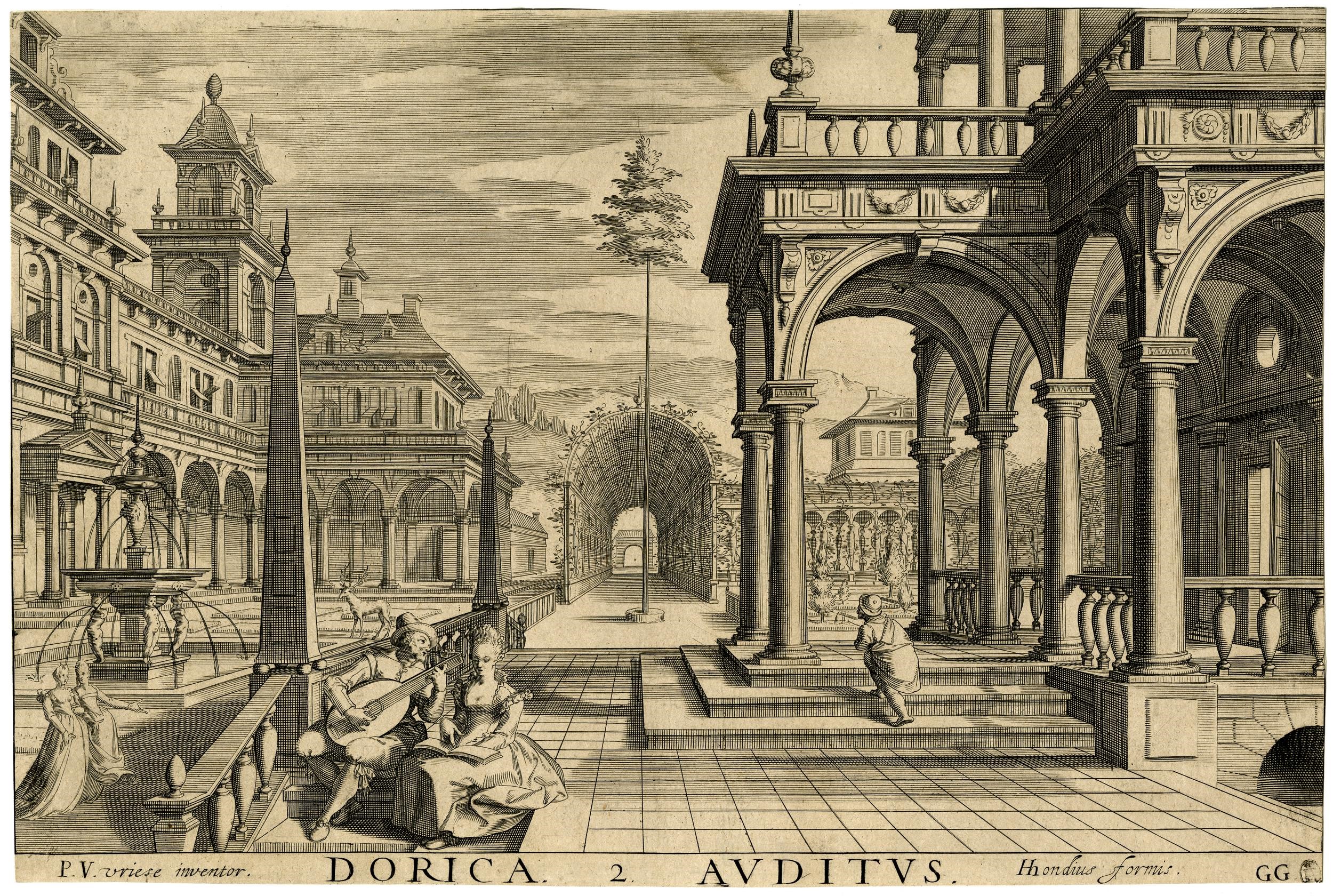 Dirck Van Delen - Concerto nel Giardino di una Villa