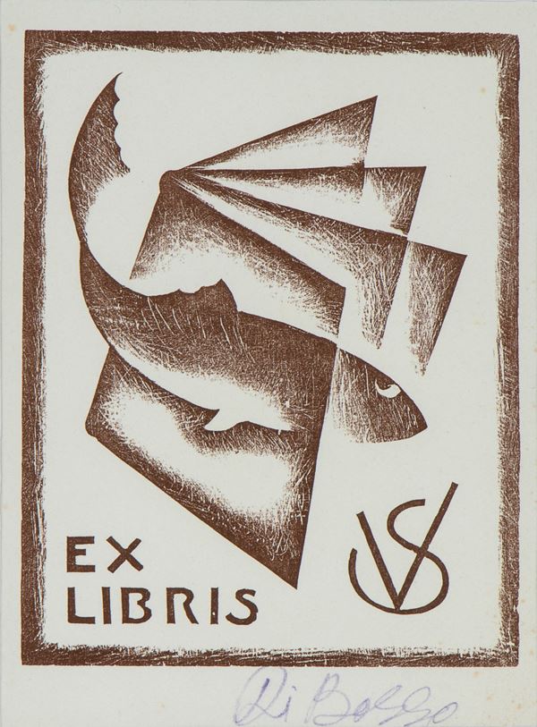 RENATO DI BOSSO - Futurist Ex Libris by Vanni Scheiwiller